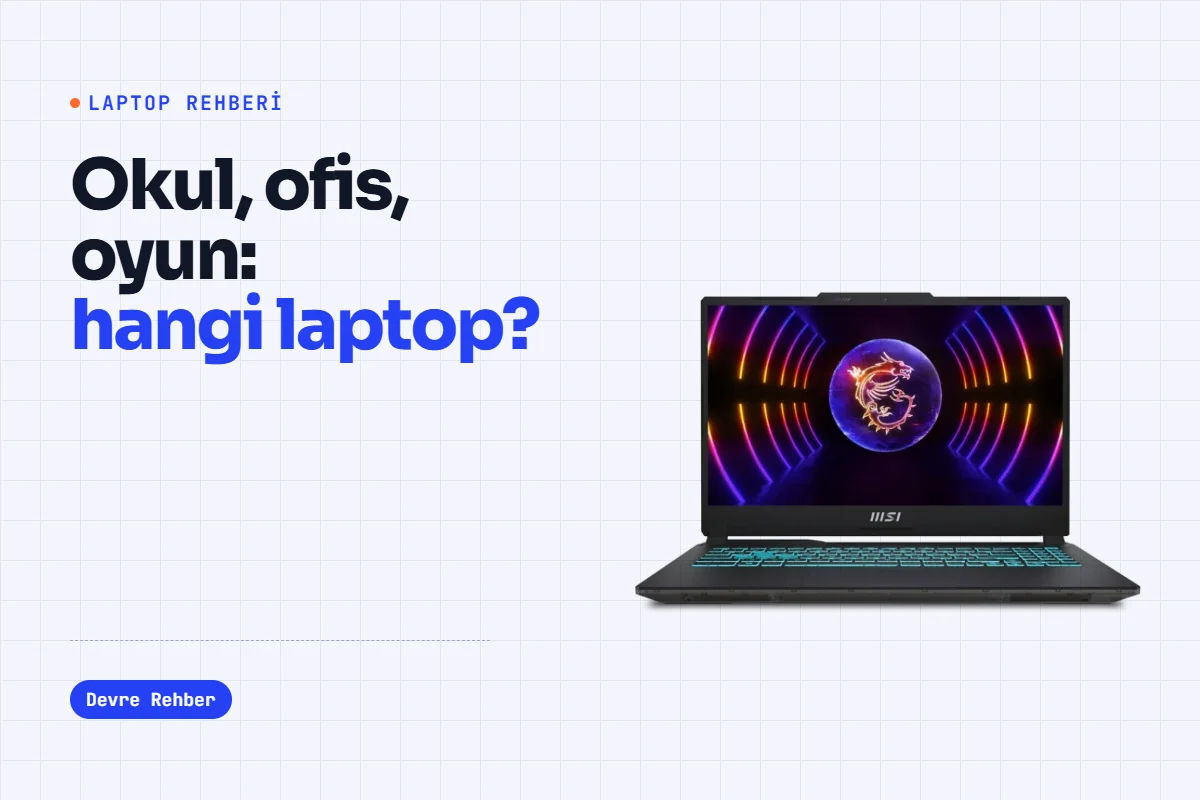 Okul, Ofis, Oyun: Hangi Laptop Kime Uygun?